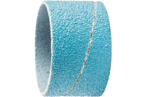 Zirkon abrasive spiral band GSB cylindrical dia. 38x25 mm Z80 for high stock removal on steel 1