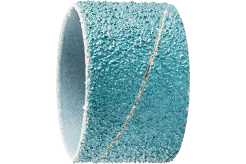 Zirkon abrasive spiral band GSB cylindrical dia. 45x30mm Z40 for high stock removal on steel 1