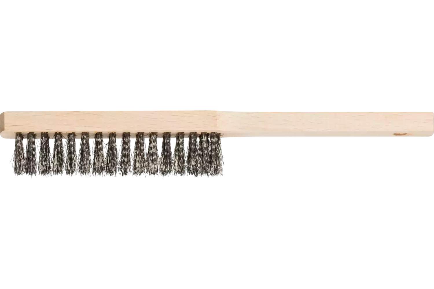Scratch brush for precision mechanics HBFM 4 rows stainless steel wire dia. 0.15 mm 1
