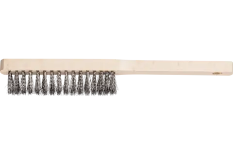 Brosse à main pour mécanique de précision HBFM 4 rangs, fil d'acier Ø 0,15 mm 1