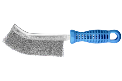 Spazzola manuale ricurva HBG, filo d’acciaio inossidabile Ø 0,30 1 rango 1