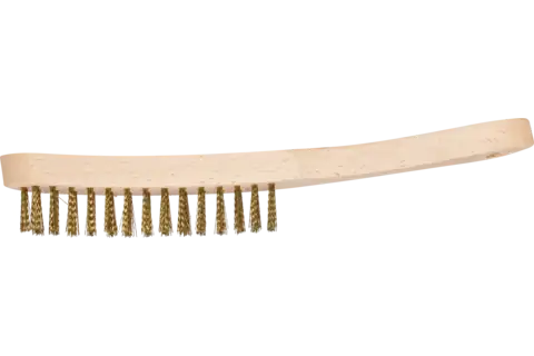 scratch brush HBU 2 rows brass wire dia. 0.30 suitable for general use 1