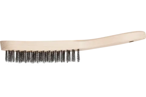 Cepillo manual HBU, 4 hileras, alambre de acero inoxidable Ø 0,30, uso universal (10) 1