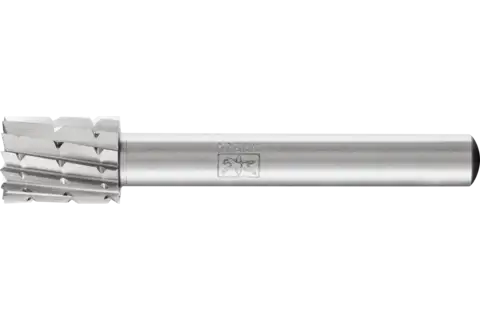 Fresa HSS forma cilindrica taglio front. A-ST Ø 10x13 mm, gambo Ø 6 mm Z 2 universale media rompitruciolo 1