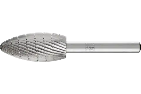 HSS rotary cutter flame-shaped B dia. 16x35 mm shank dia. 6 mm Z 3 universal medium fine chip breaker 1