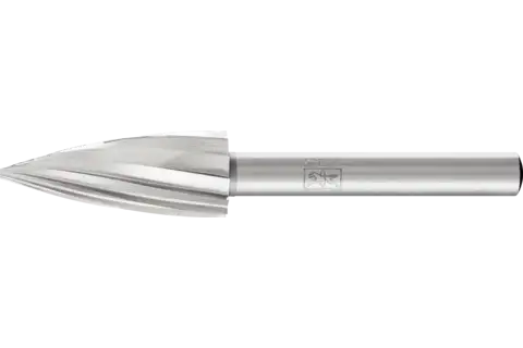 HSS rotary cutter bullet shape K dia. 12x30 mm shank dia. 6 mm Z 1 universal coarse 1