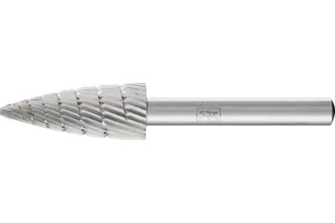 HSS rotary cutter bullet shape K dia. 12x30 mm shank dia. 6 mm Z 3 universal medium fine chip breaker