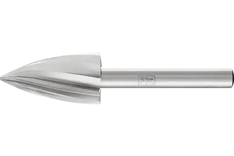 Trzpień frezarski HSS ALU kształt pocisku K Ø 16 × 30 mm trzpień Ø 6 mm do aluminium/metali nieżelaznych 1