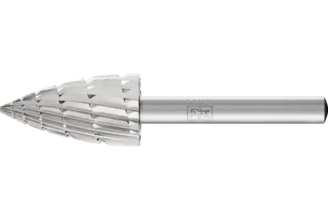 HSS rotary cutter bullet shape K dia. 16x30 mm shank dia. 6 mm Z 2 universal medium chip breaker 1