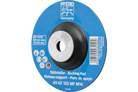 heat-resistant backing pad with clamping nut dia. 125 HT-GT M14 for angle grinders 125 1