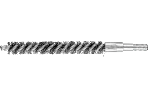 Spazzola per interni con filo non ritorto IBU Ø 10x80 mm M6, filo d’acciaio inossidabile Ø 0,15 1