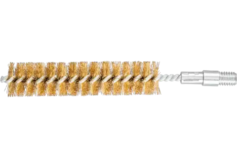 tube brush IBU dia. 22x100mm thread 3/8" BSW brass wire dia. 0.20 1