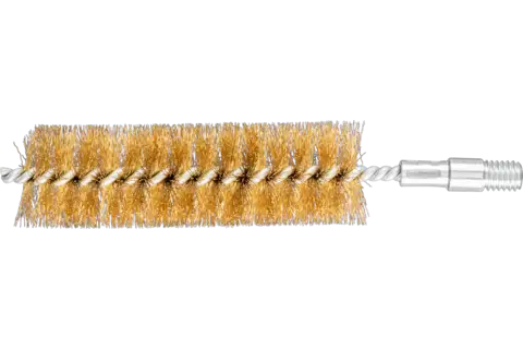 tube brush IBU dia. 30x100mm thread 3/8" BSW brass wire dia. 0.20 1