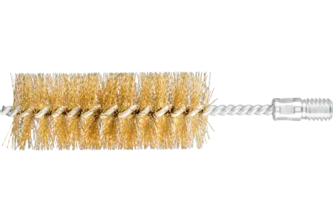 tube brush IBU dia. 40x100mm thread 1/2" BSW brass wire dia. 0.35" 1