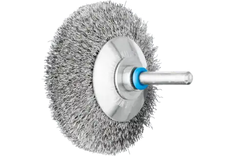 Brosse conique non torsadée KBU Ø 70x10 mm, tige Ø 6 mm, fil d'acier inoxydable Ø 0,20 1