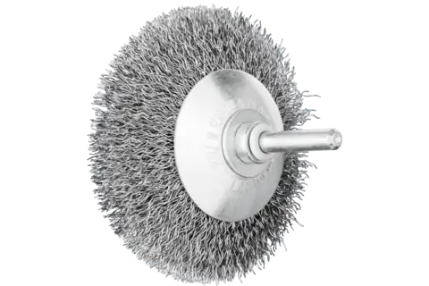 Brosse conique non torsadée KBU Ø 80x10 mm, tige Ø 6 mm, fil d'acier Ø 0,30 1