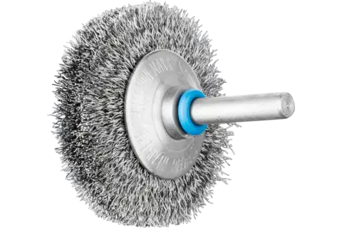 INOX-TOTAL bevel brush crimped KBUIT dia. 50x10 mm shank dia. 6 mm stainless steel wire dia. 0.20 1