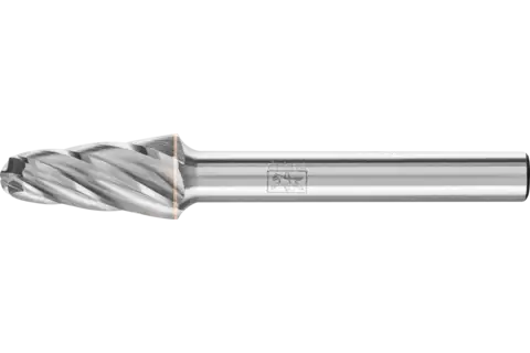 Hardmetalen hoogrendementsstiftfrees ALU ronde boogvorm KEL Ø 10x20 mm stift-Ø 6 mm voor aluminium/non-ferrometalen 1