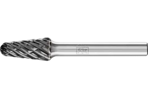 Hardmetalen hoogrendementsstiftfrees STEEL ronde boogvorm KEL Ø 10x20 mm stift-Ø 6 mm HICOAT voor staal 1