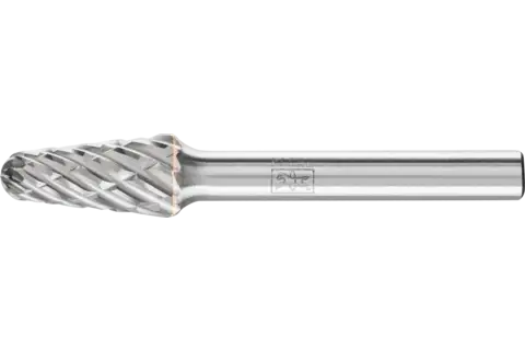 Hartmetall Hochleistungsfrässtift STEEL Rundbogen KEL Ø 10x20mm Schaft-Ø 6 mm für Stahl 1