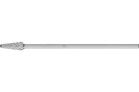 Hartmetall Hochleistungsfrässtift STEEL Rundbogen KEL Ø 12x30mm Schaft-Ø 6x150mm für Stahl 1