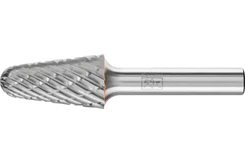 Hartmetall Hochleistungsfrässtift NON-FERROUS Rundkegel KEL Ø 16x30mm Schaft-Ø 8 mm NE-Metalle 1