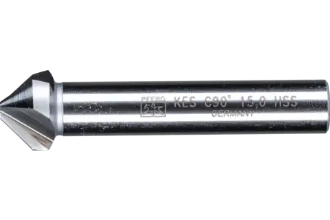 HSS-kegelverzinkboor en verzinker 90° Ø 15 mm stift-Ø 10 mm DIN 335 C 1