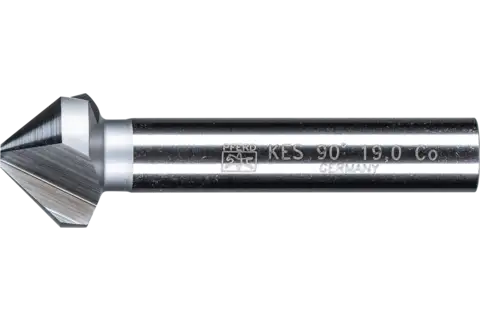 HSSE Co5 conical and deburring countersink 90 ° dia. 19 mm shank dia. 10 mm DIN 335 C 1