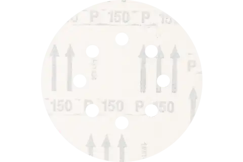 universal aluminium oxide Velcro-backed abrasive disc KSS dia. 125 A150 8 extraction holes for eccentric orbital sanders 3