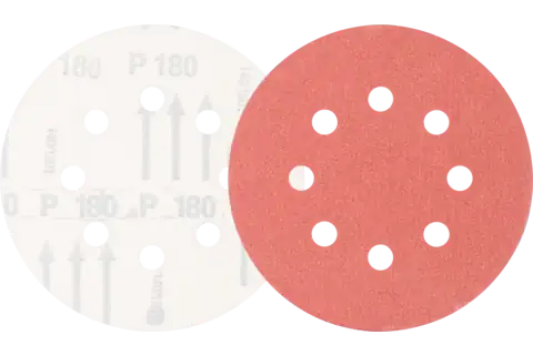 universal aluminium oxide Velcro-backed abrasive disc KSS dia. 125 A180 8 extraction holes for eccentric orbital sanders 1