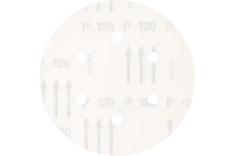 universal aluminium oxide Velcro-backed abrasive disc KSS dia. 150 A120 6 extraction holes for eccentric orbital sanders 3