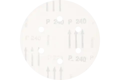 universal aluminium oxide Velcro-backed abrasive disc KSS dia. 150 A240 6 extraction holes for eccentric orbital sanders 3