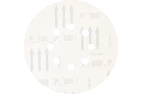 universal aluminium oxide Velcro-backed abrasive disc KSS dia. 150 A100 8 extraction holes for eccentric orbital sanders 3