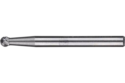 Tungsten carbide high-performance burr ALLROUND ball KUD dia. 03x02 mm shank dia. 3 mm universal coarse 1