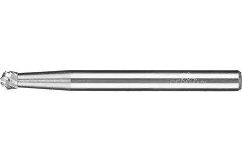 Hardmetalen hoogrendementsstiftfrees kogelvorm KUD Ø 03x02 mm stift-Ø 3 mm TITANIUM voor titaan 1