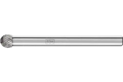 Hardmetalen hoogrendementsstiftfrees MICRO kogelvorm KUD Ø 04x03 mm stift-Ø 3 mm fijnbewerking 1