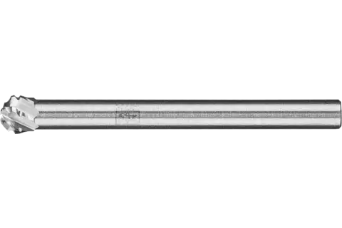 Hardmetalen hoogrendementsstiftfrees kogelvorm KUD Ø 04x03 mm stift-Ø 3 mm TITANIUM voor titaan 1