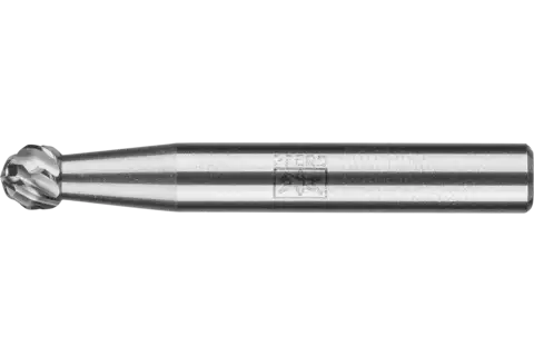 Fresa de metal duro de alto rendimiento ALLROUND esférica KUD Ø 06x05 mm, mango Ø 6 mm, basto universal 1