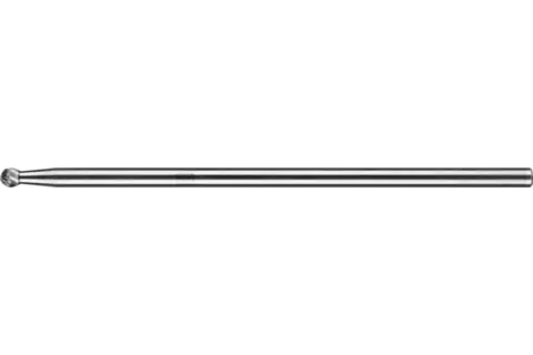 Trzpień frezarski ze stopów twardych kształt kulisty KUD Ø 06 × 05 mm trzpień Ø 6 × 150 mm Z3P uniwersalne średnie krzyżowe 1