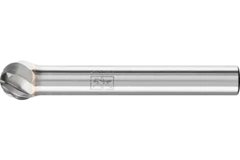 Hardmetalen hoogrendementsstiftfrees NON-FERROUS kogelvorm KUD Ø 08x07 mm stift-Ø 6 mm non-ferrometalen 1