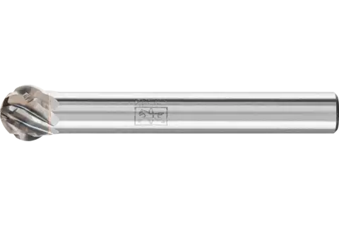 Hartmetall Hochleistungsfrässtift STEEL Kugel KUD Ø 08x07 mm Schaft-Ø 6 mm für Stahl 1
