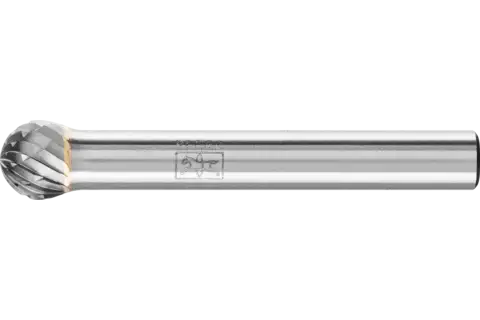 Hardmetalen hoogrendementsstiftfrees TOUGH kogelvorm KUD Ø 08x07 mm stift-Ø 6 mm slagvast 1