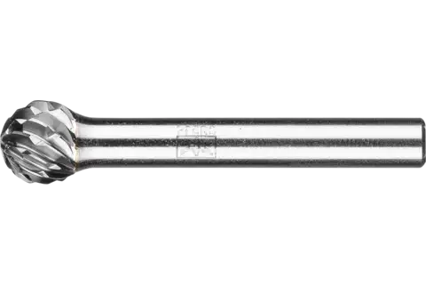 Hardmetalen hoogrendementsstiftfrees ALLROUND kogelvorm KUD Ø 10x09 mm stift-Ø 6 mm universeel grof 1