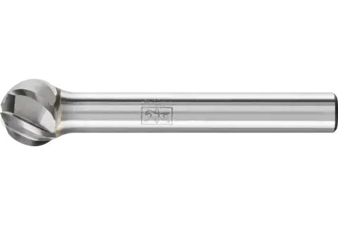 Hardmetalen hoogrendementsstiftfrees ALU kogelvorm KUD Ø 10x09 mm stift-Ø 6 mm voor aluminium/non-ferrometalen 1
