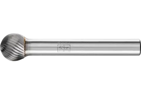 Hartmetall Frässtift Kugel KUD Ø 10x09 mm Schaft-Ø 6 mm Z5 universal fein 1