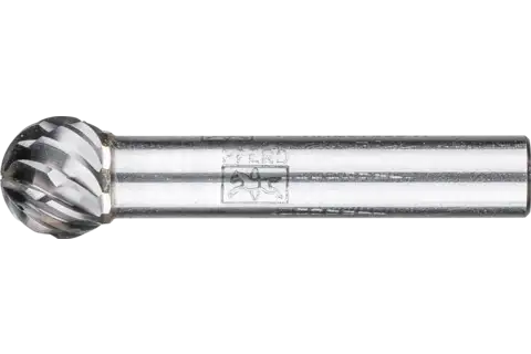Tungsten carbide high-performance burr CAST ball KUD dia. 12x10 mm shank dia. 8 mm for cast iron 1
