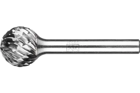 Fresa de metal duro de alto rendimiento ALLROUND esférica KUD Ø 16x14 mm, mango Ø 6 mm, basto universal 1