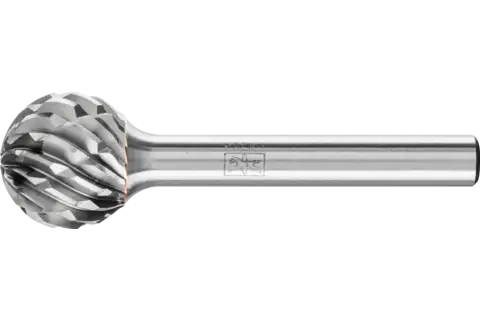 Fresa de metal duro de alto rendimiento STEEL esférica KUD Ø 16x14 mm, mango Ø 6 mm, para acero 1