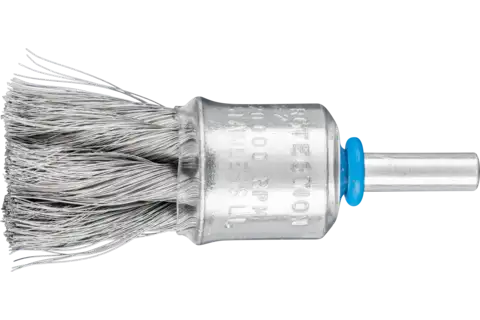 End brush with plastic protection knotted PBG dia. 19 mm shank dia. 6 mm stainless steel wire dia. 0.15 1