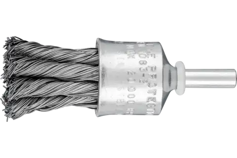 End brush knotted PBG dia. 23 mm shank dia. 6 mm steel wire dia. 0.35 1
